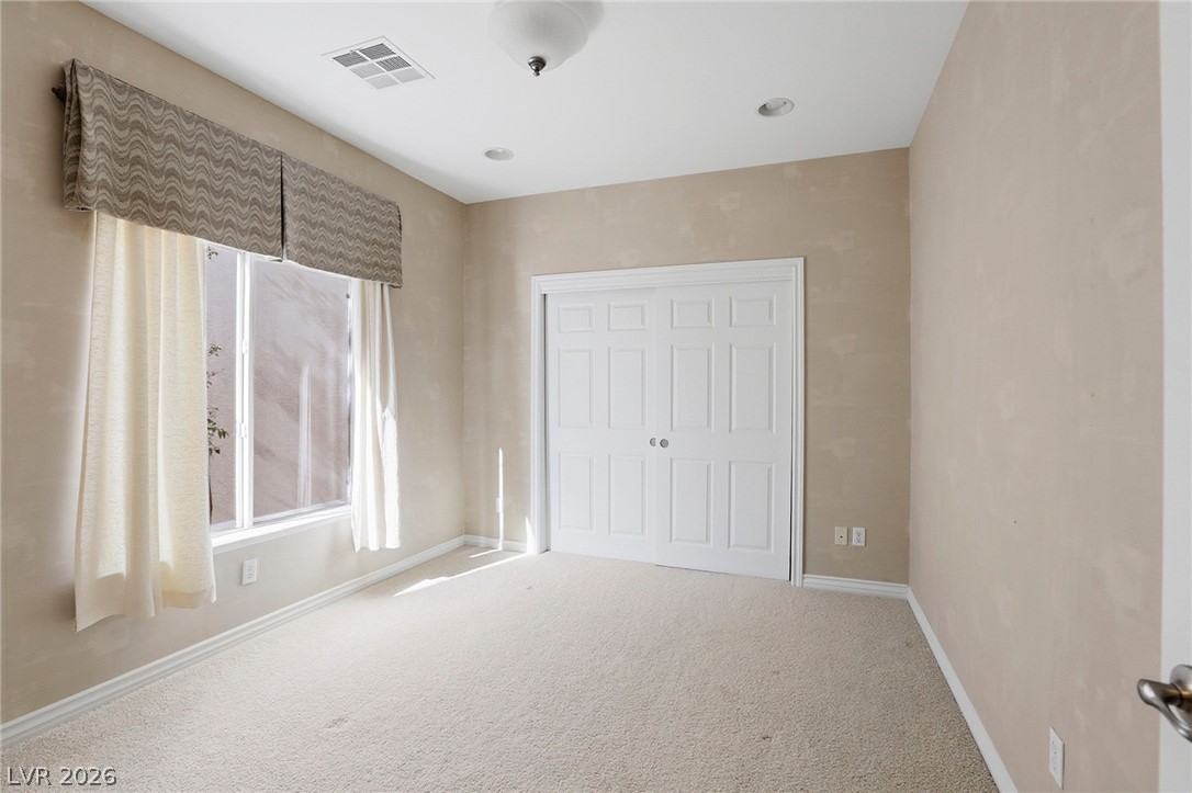 Bedroom one, closest to the stairway